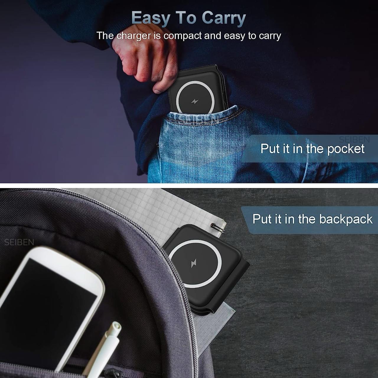 3-in-1 Magnetic Foldable Wireless Charging Station | Fast Charging Stand for Apple iPhone, AirPods, Apple Watch