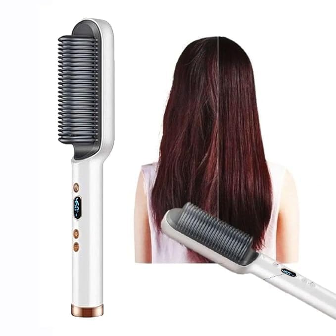 5-in-1 Electric Hair Styler Dryer Comb – Dry, Straighten, Curl, Comb & Volumize (PTC Ceramic + Negative Ion Technology, Auto Shut-Off