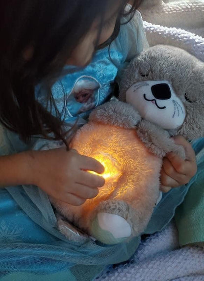 Soothing Plush Baby Bear with Breathing & Heartbeat | Sleep Toy with Music & Lights (25cm)