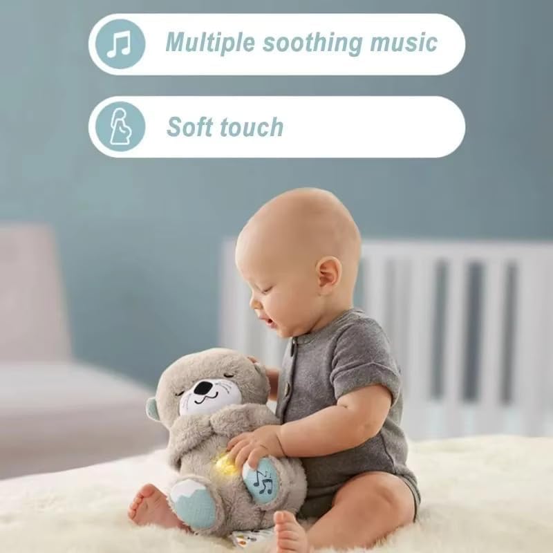 Soothing Plush Baby Bear with Breathing & Heartbeat | Sleep Toy with Music & Lights (25cm)