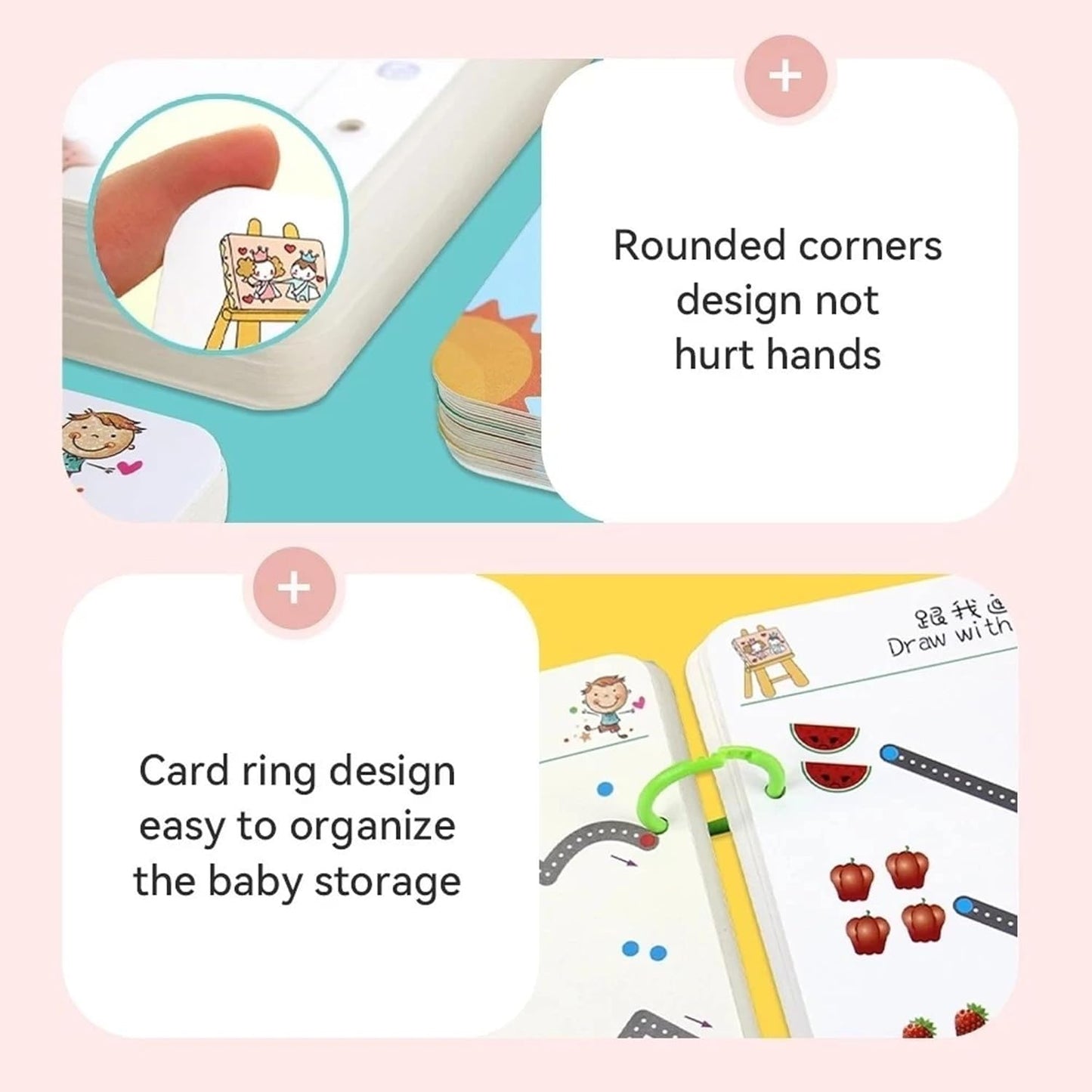 Magical Tracing Workbook Set 64 pages – Reusable Writing Practice Book for Kids (Alphabets & Numbers)