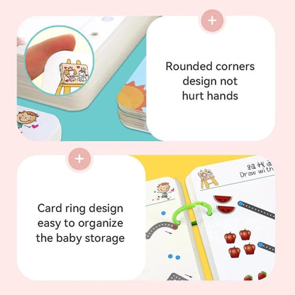 Magical Tracing Workbook Set 64 pages – Reusable Writing Practice Book for Kids (Alphabets & Numbers)