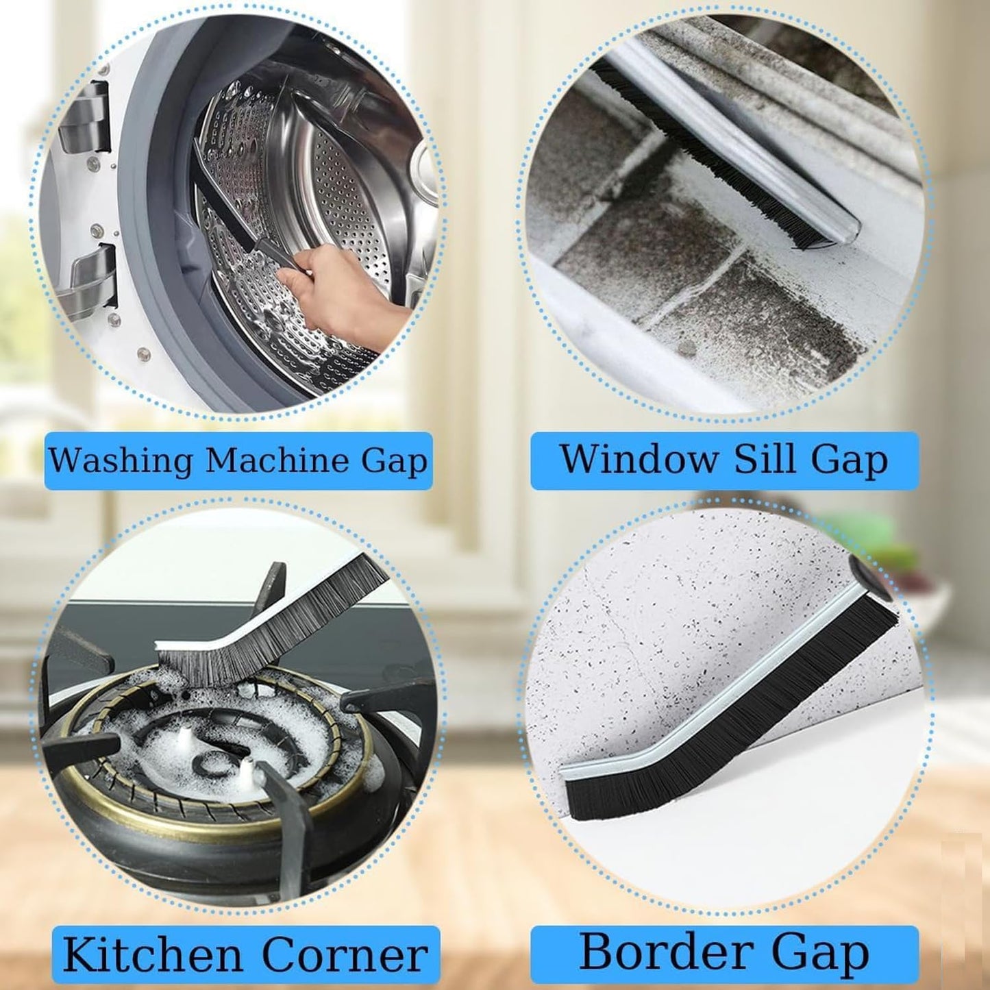 2-in-1 Extendable Cleaning Brush Set | Telescopic Scrubber for Bathroom, Tile, & Car | Multipurpose Corner Cleaner