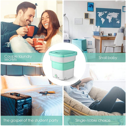 Mini Ultrasonic Washing Machine | Portable & Foldable for Clothes & Small Items