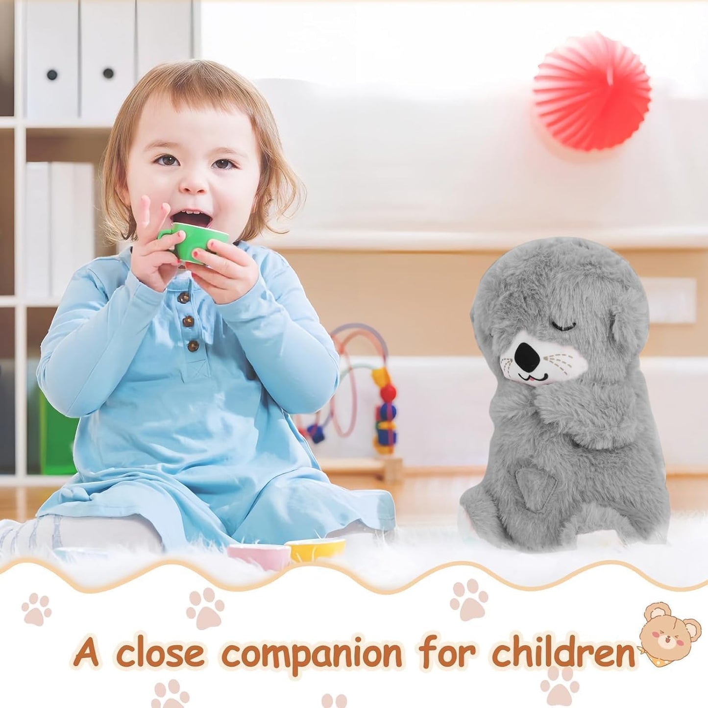 Soothing Plush Baby Bear with Breathing & Heartbeat | Sleep Toy with Music & Lights (25cm)