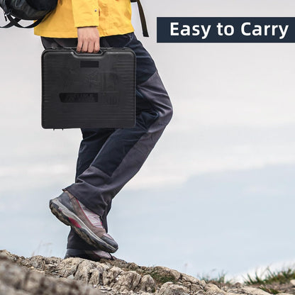 2-in-1 Portable Gas Stove with Carry Case – Outdoor Cooking Gas Burner (Black, 34 x 26 x 7.5 cm)