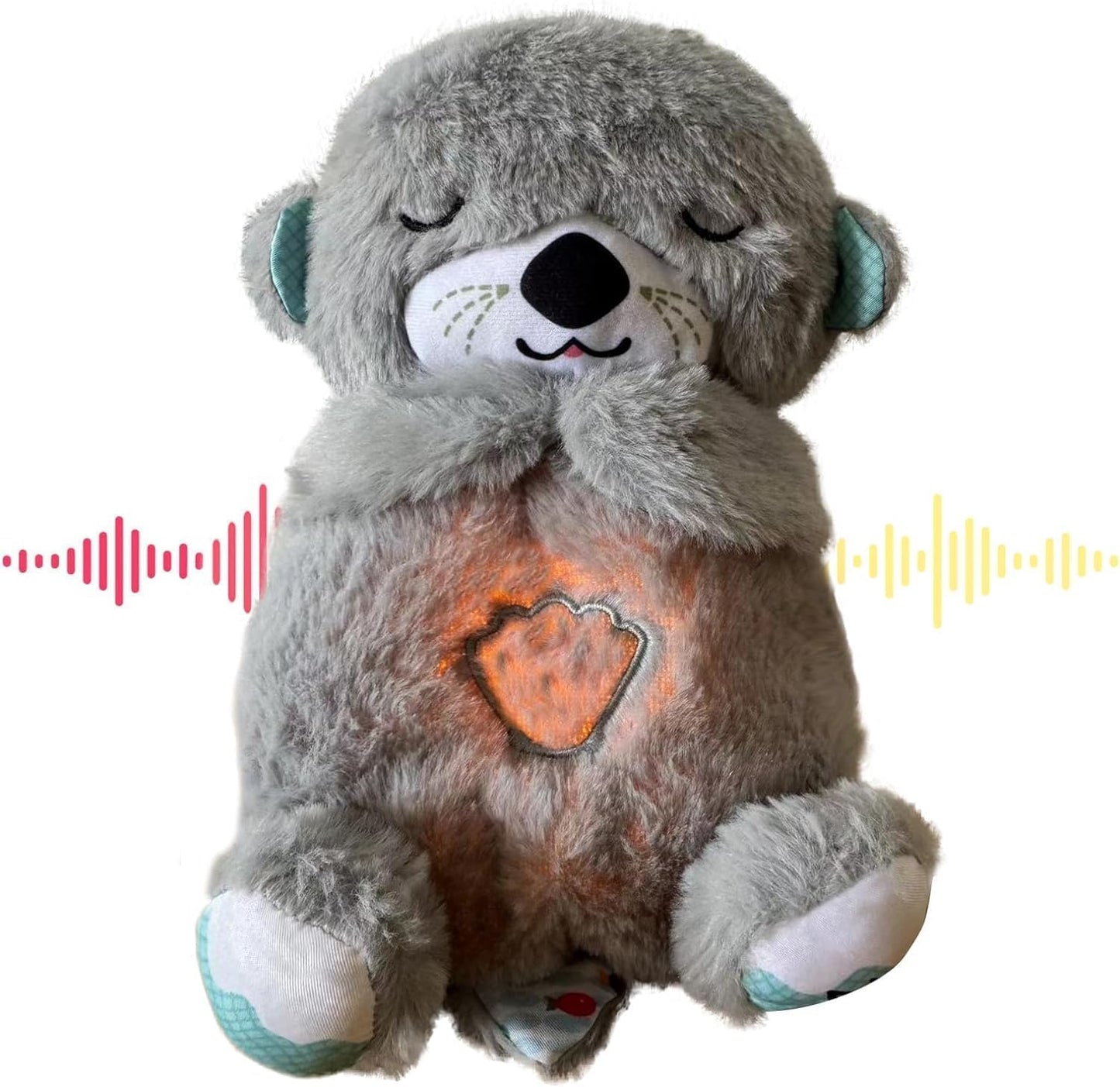 Soothing Plush Baby Bear with Breathing & Heartbeat | Sleep Toy with Music & Lights (25cm)