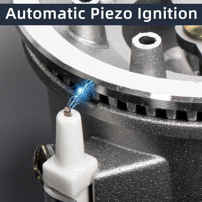 2-in-1 Portable Gas Stove with Carry Case – Outdoor Cooking Gas Burner (Black, 34 x 26 x 7.5 cm)