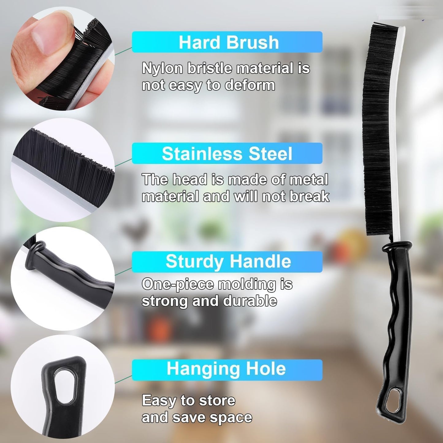 2-in-1 Extendable Cleaning Brush Set | Telescopic Scrubber for Bathroom, Tile, & Car | Multipurpose Corner Cleaner